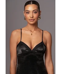 Jluxlabel Women's Surreal Satin Maxi Dress