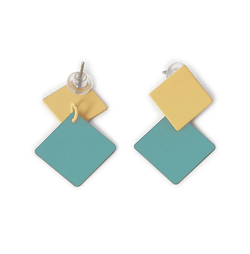 Sohi Women's Gold Plated Designer Drop Earrings