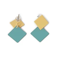 Sohi Women's Gold Plated Designer Drop Earrings