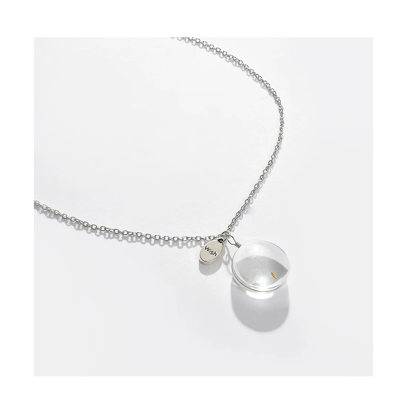 Sohi Women's Silver Plated Designer Pendant Chain