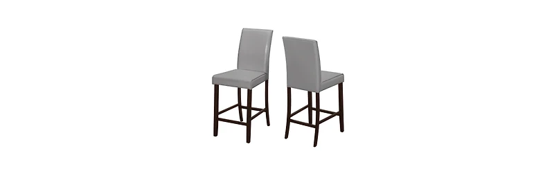 2-Piece Solid Wood Counter Height Bar Stool Set – Stylish & Comfortable Seating