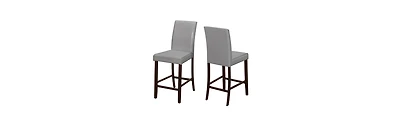 2-Piece Solid Wood Counter Height Bar Stool Set – Stylish & Comfortable Seating