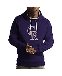 Antigua Men's Purple Colorado Rockies Victory Pullover Hoodie