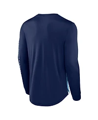 Fanatics Men's Navy/Blue Sporting Kansas City Striker Long Sleeve T-Shirt