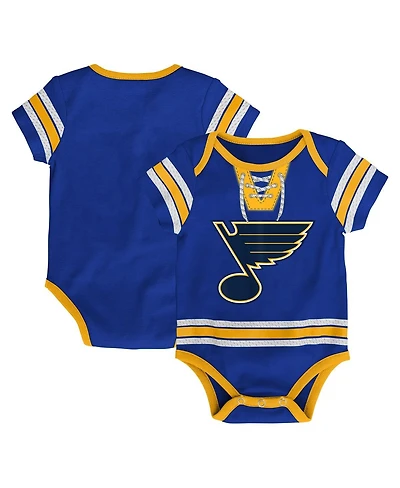Outerstuff Baby Boys and Girls Blue St. Louis Blues Hockey Jersey Bodysuit