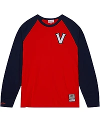 Mitchell & Ness Men's Orange Virginia Cavaliers Legendary Slub Raglan Long Sleeve T-Shirt