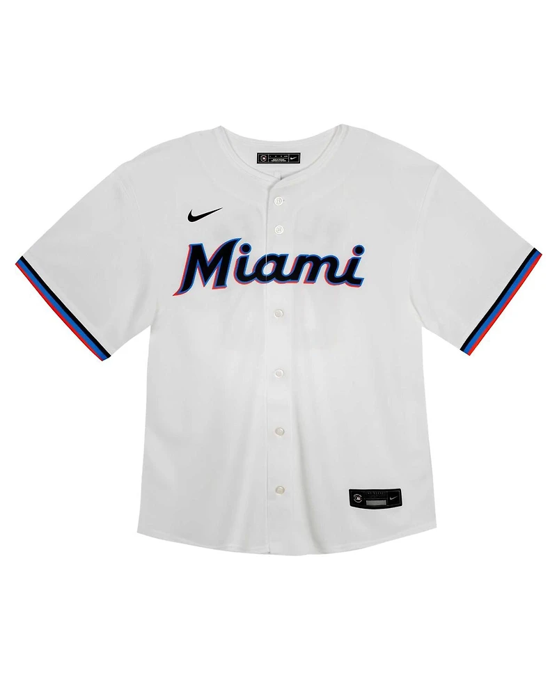 Nike Big Boys and Girls White Miami Marlins Home Game Jersey
