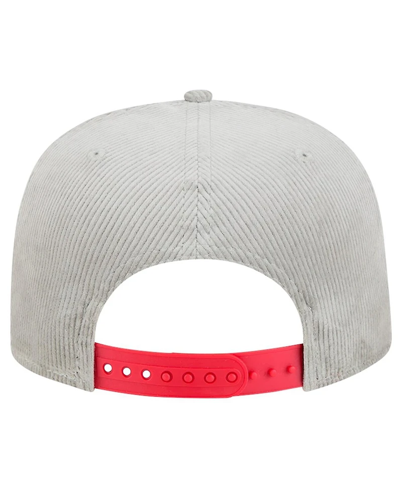 New Era Men's Gray Philadelphia Phillies Corduroy Golfer Snapback Hat