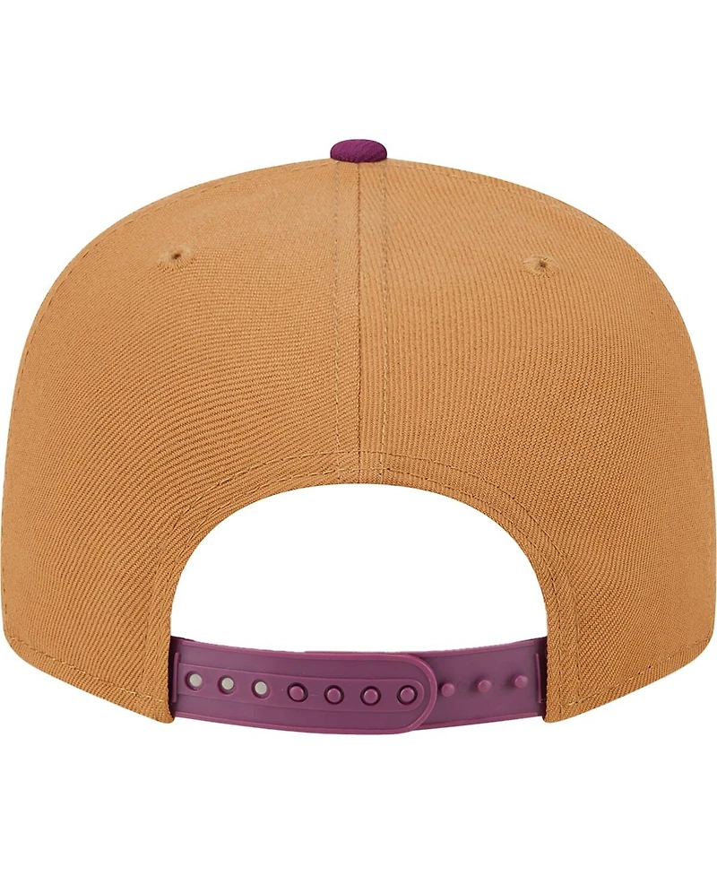 New Era Men's Brown/Purple Los Angeles Dodgers Color Pack Two-Tone 9FIFTY Snapback Hat