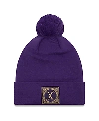 New Era Men's Purple Orlando City Sc Jersey Hook Cuffed with Pom Knit Hat