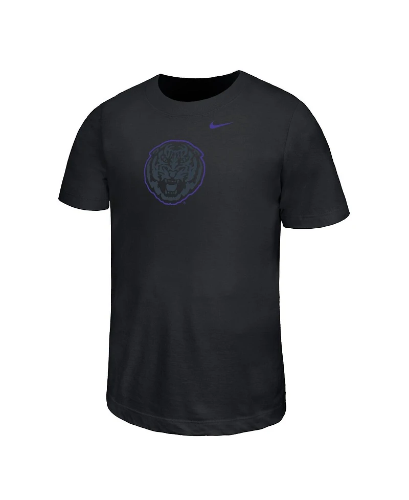 Nike Big Boys and Girls Black Lsu Tigers Legend Color Pop Performance T-Shirt