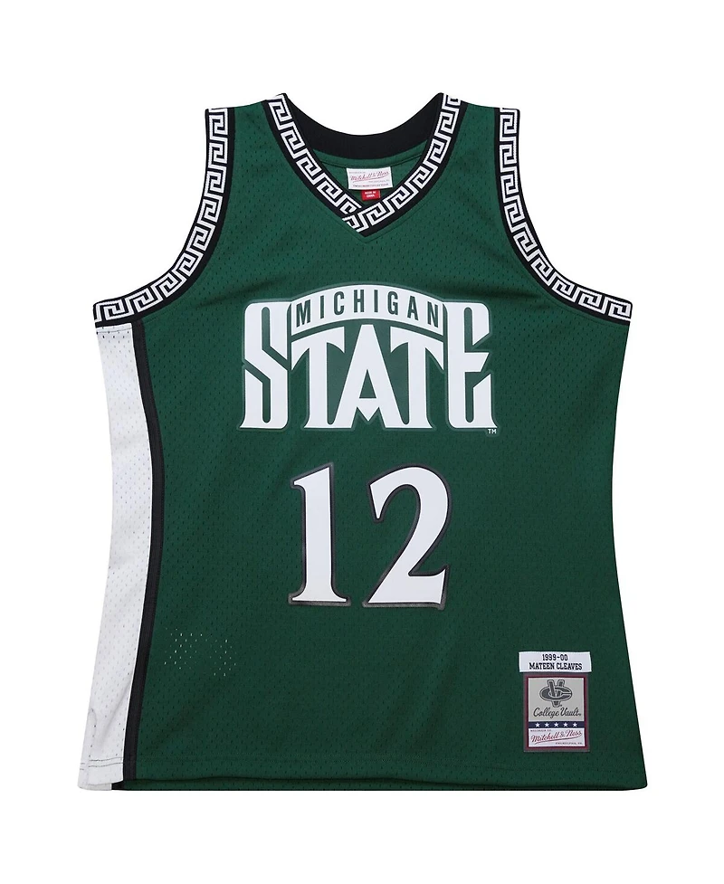 Mitchell & Ness Men's Mateen Cleaves Green Michigan State Spartans 1999/00 Swingman Jersey