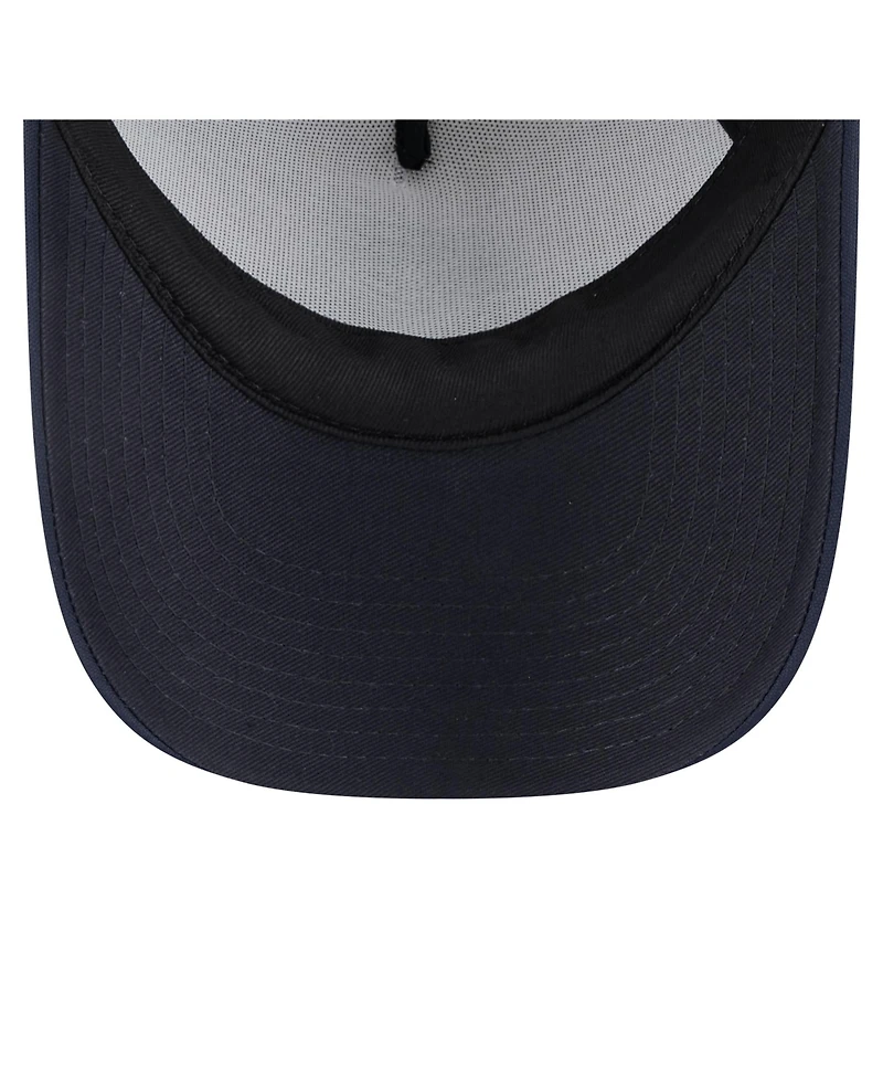 New Era Toddler White/Navy Seattle Mariners Painted A-Frame 9FORTY Trucker Adjustable Hat