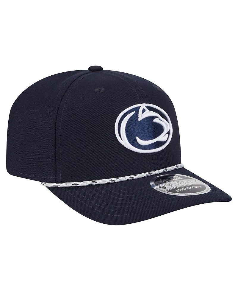 New Era Men's Navy Penn State Nittany Lions Game Day Multi-Rope 9SEVENTY Stretch-Snap Hat