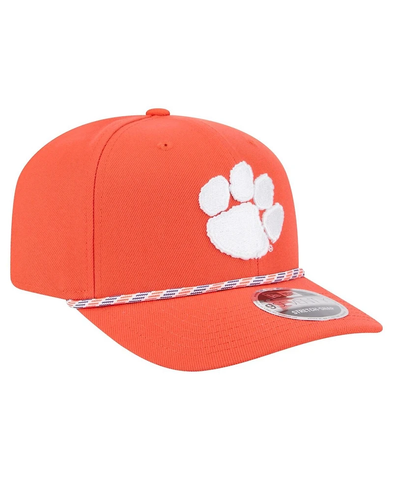 New Era Men's Orange Clemson Tigers Game Day Multi-Rope 9SEVENTY Stretch-Snap Hat