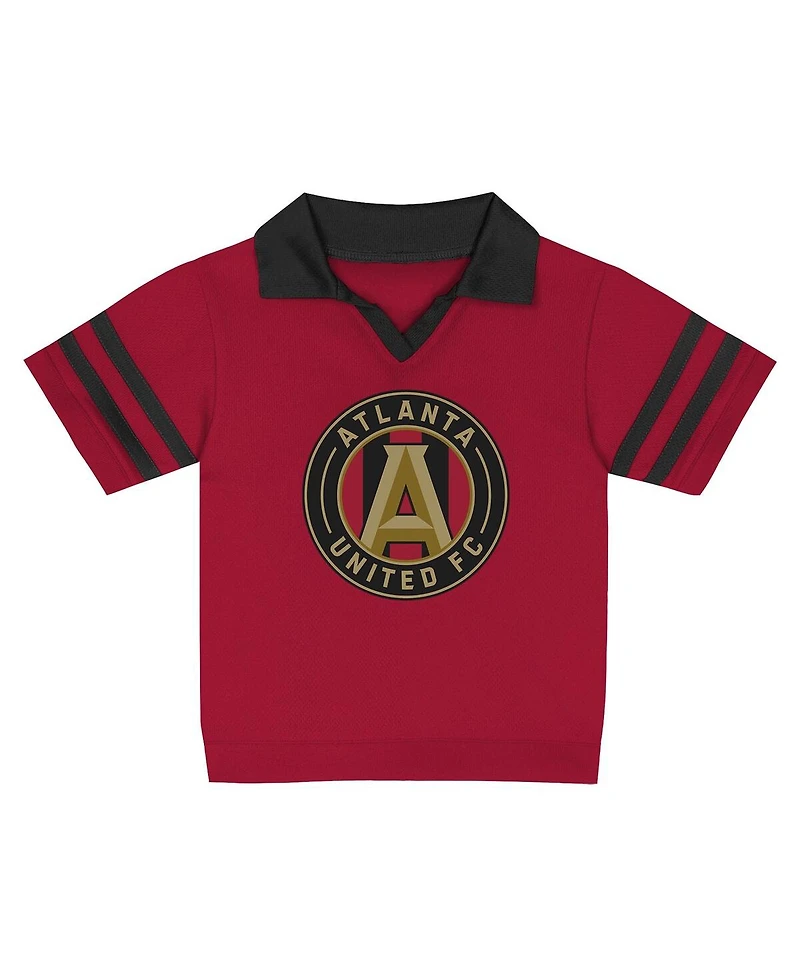 Outerstuff Toddler Red Atlanta United Fc Charming Dude Top and Shorts Set
