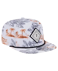 New Era Men's White San Francisco Giants Printed Island Golfer Snapback Hat