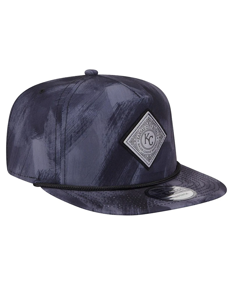 New Era Men's Navy Kansas City Royals Printed Golfer Snapback Hat