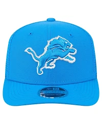 New Era Men's Blue Detroit Lions Main Trucker 9SEVENTY Stretch-Snap Hat
