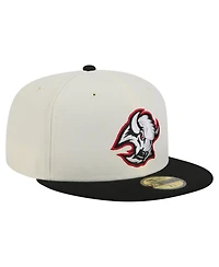 New Era Men's White Buffalo Sabres Chrome Two-Toned 59FIFTY Fitted Hat