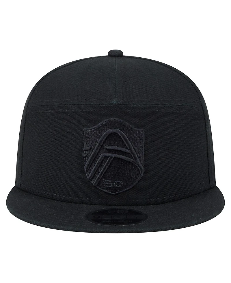 New Era Men's Black St. Louis City Sc Canvas Camp 9FIFTY Snapback Hat