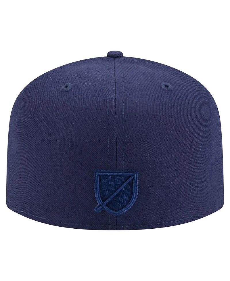 New Era Men's Navy Atlanta United Fc Color Pack A-Frame 59FIFTY Fitted Hat