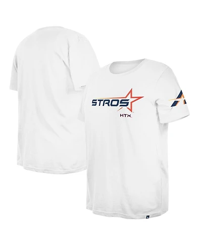 New Era Women's White Houston Astros 2025 City Connect Plus Size T-Shirt