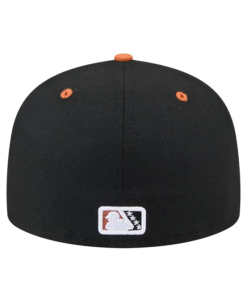 New Era Men's Black/Orange San Jose Giants Copa de la Diversion 59FIFTY Fitted Hat