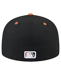 New Era Men's Black/Orange San Jose Giants Copa de la Diversion 59FIFTY Fitted Hat
