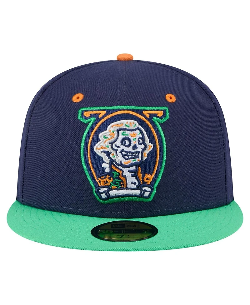 New Era Men's Navy Fredericksburg Nationals Copa de la Diversion 59FIFTY Fitted Hat
