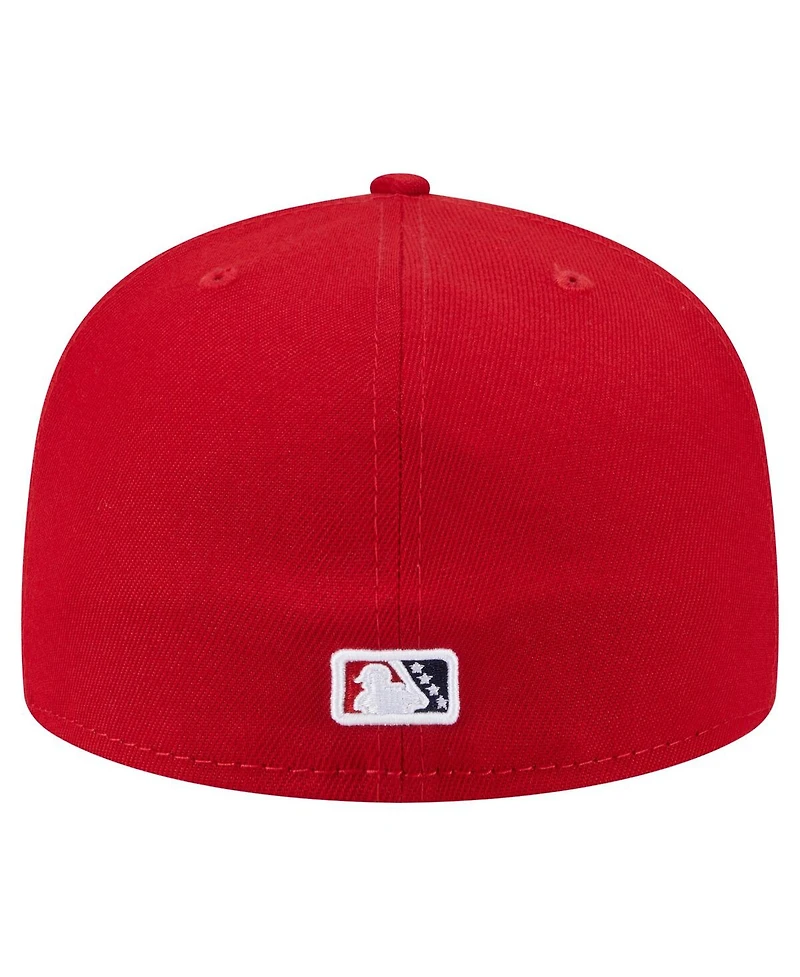 New Era Men's Red Tacoma Rainiers Authentic Collection 59FIFTY Fitted Hat