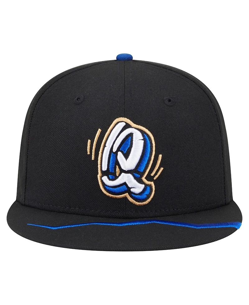 New Era Men's Black Rancho Cucamonga Quakes Authentic Collection 59FIFTY Fitted Hat
