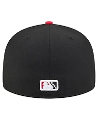 New Era Men's Black/Red El Paso Chihuahuas Authentic Collection 59FIFTY Fitted Hat