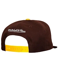 Mitchell & Ness Men's Orange/Brown San Diego Padres Cooperstown Collection Basic Flip Snapback Hat
