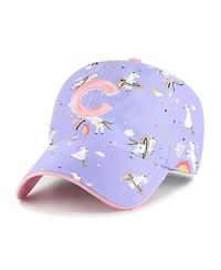 '47 Brand Big Girls Lavender Chicago Cubs Unicorn Clean Up Adjustable Hat