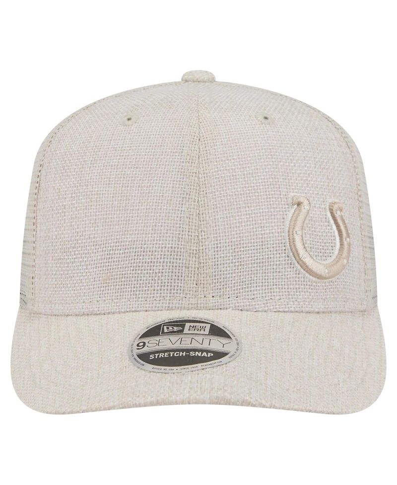 New Era Men's Natural Indianapolis Colts Flawless 9SEVENTY Stretch-Snap Hat