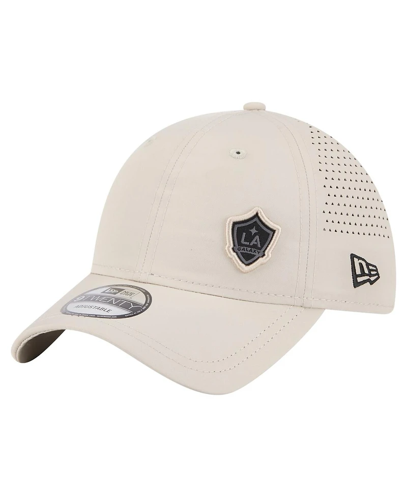 New Era Men's Tan La Galaxy Active 9TWENTY Adjustable Hat