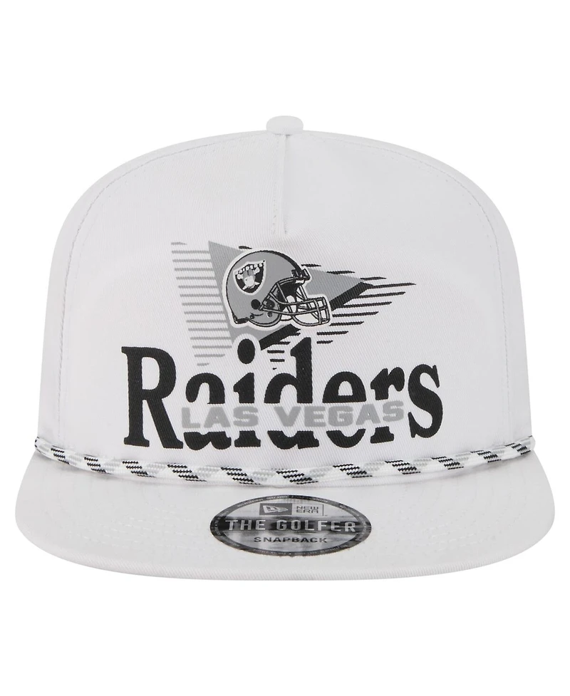 New Era Men's White Las Vegas Raiders Collide Golfer Snapback Hat