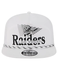 New Era Men's White Las Vegas Raiders Collide Golfer Snapback Hat