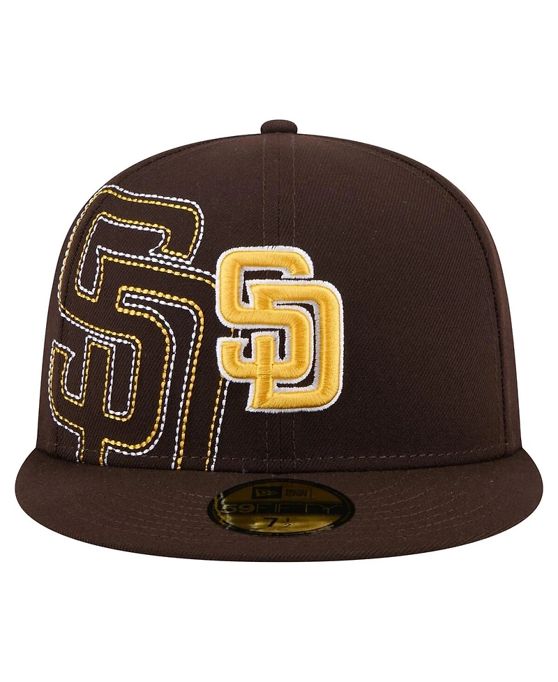 New Era Men's Brown San Diego Padres Yarn Stitch 59FIFTY Fitted Hat