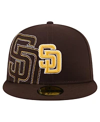 New Era Men's Brown San Diego Padres Yarn Stitch 59FIFTY Fitted Hat
