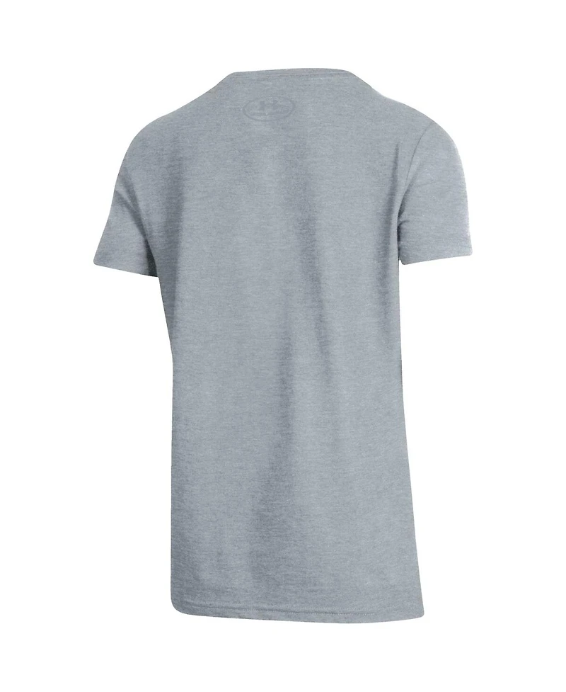 Under Armour Big Boys and Girls Gray South Carolina Gamecocks 2025 Ncaa Women's Basketball Tournament March Madness Final Four Locker Room T-Shirt