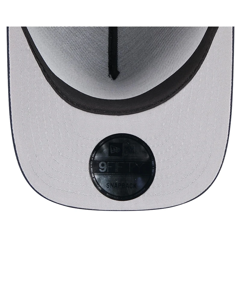 New Era Men's Black/Navy Dallas Cowboys 2025 Nfl Draft A-Frame 9FIFTY Snapback Hat