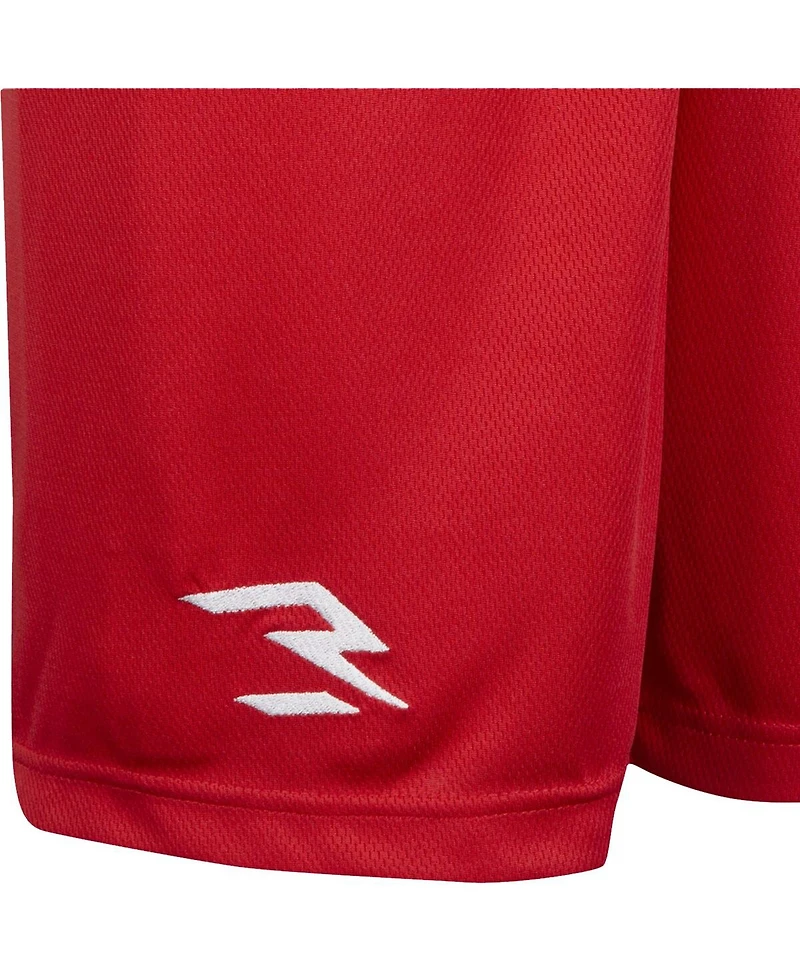 Nike 3BRAND by Russell Wilson Big Boys and Girls Red Badge Shorts