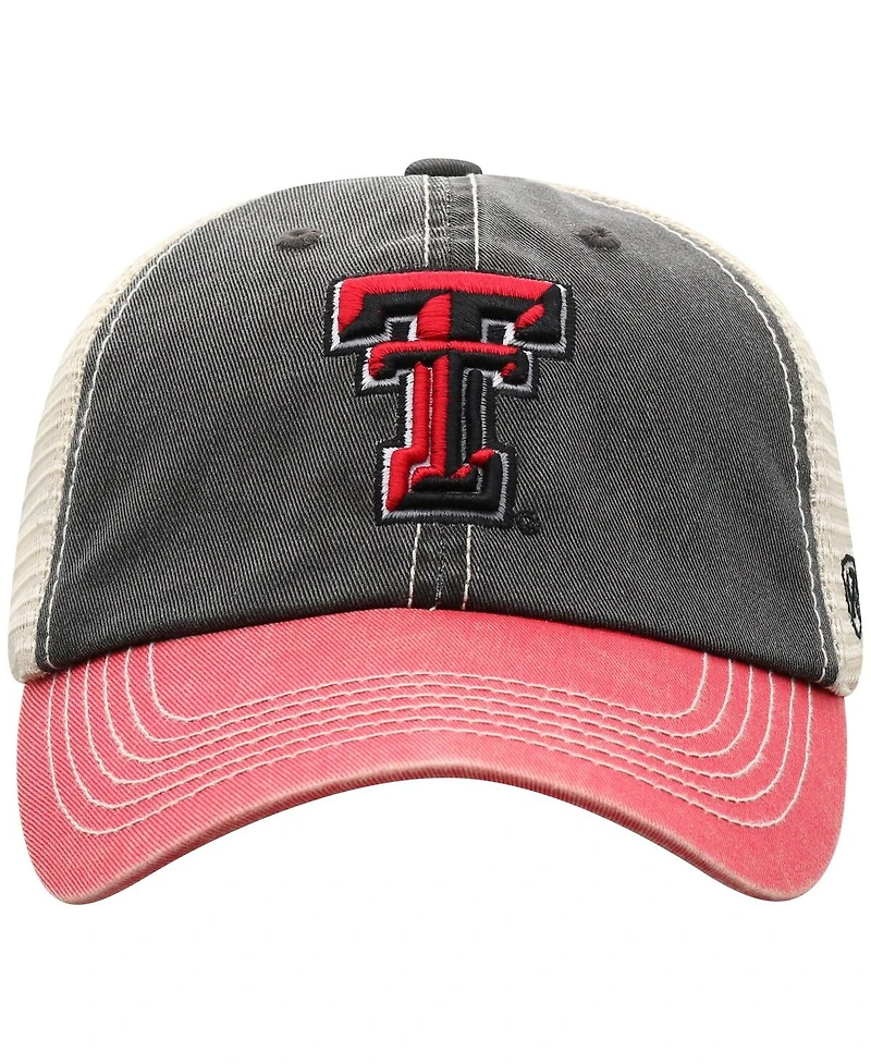 Top of the World Men's Black/Red Texas Tech Red Raiders Off-Road Adjustable Hat