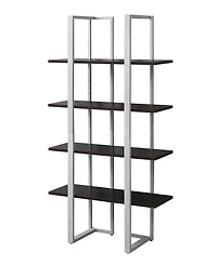 Metal 4-Tier Bookshelf – Open Shelving Unit for Home or Office