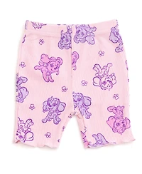 Paw Patrol Girls Skye Ribbed Peplum T-Shirt and Shorts Outfit Set
