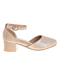Laura Ashley Little and Big Girls Low Heeled Dress Shoe