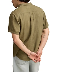 Lucky Brand Men's Double Gauze Short Sleeve Shirt
