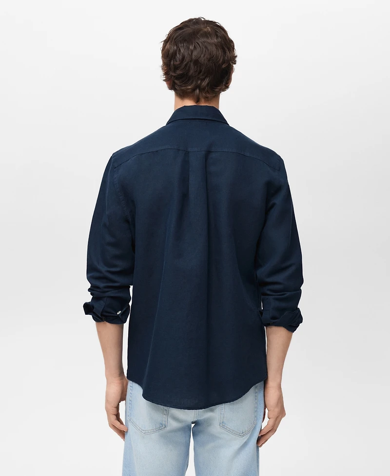Mango Men's Classic-Fit Linen Shirt